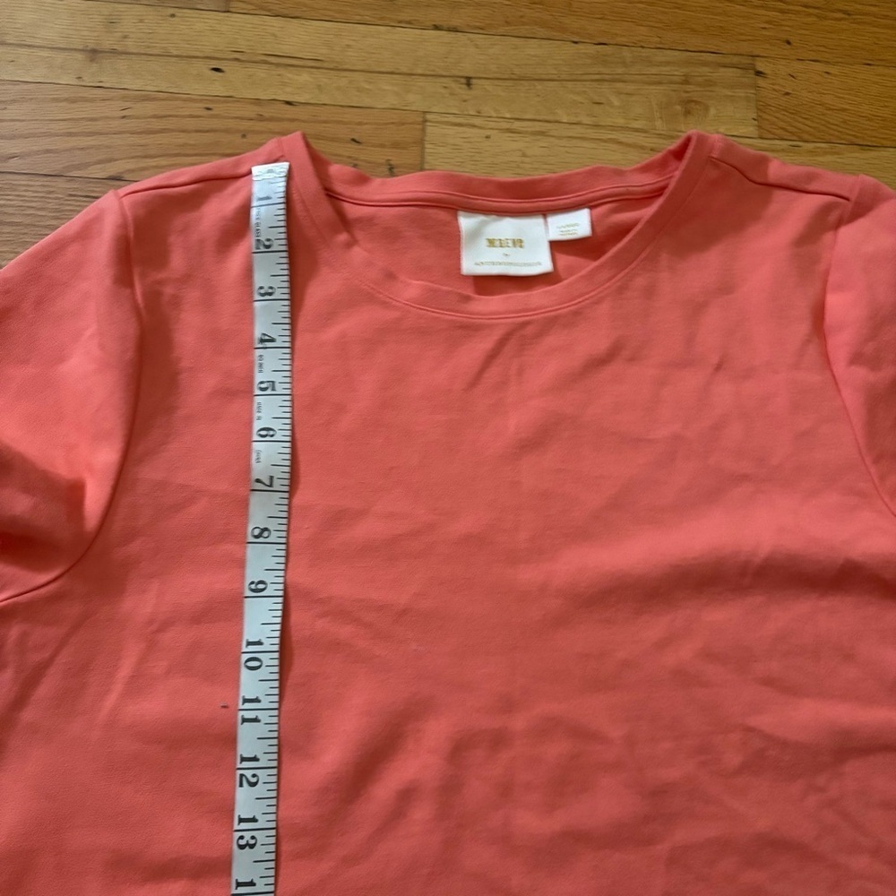 Anthropologie Maeve Coral T-Shirt Dress Size Large - Picture 5 of 8